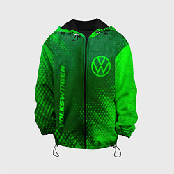 Детская куртка Volkswagen - green gradient вертикально