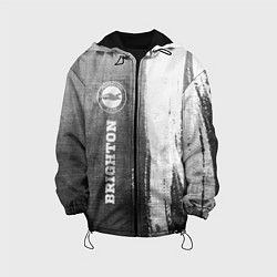 Куртка с капюшоном детская Brighton - grey gradient по-вертикали, цвет: 3D-черный