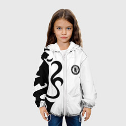 Куртка с капюшоном детская Chelsea sport fc, цвет: 3D-белый — фото 2