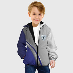 Куртка с капюшоном детская Tesla abstraction auto, цвет: 3D-черный — фото 2