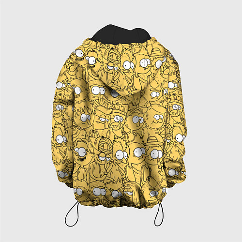 Детская куртка Красный человечек / 3D-Черный – фото 2