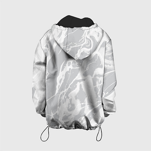 Детская куртка Светлый серый абстракция / 3D-Черный – фото 2