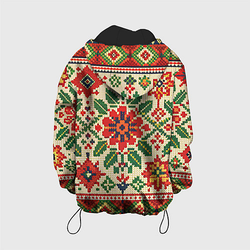 Детская куртка Славянский узор и орнамент / 3D-Черный – фото 2