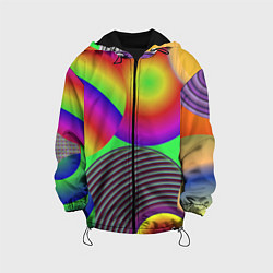 Детская куртка Яркие шары с градиентом