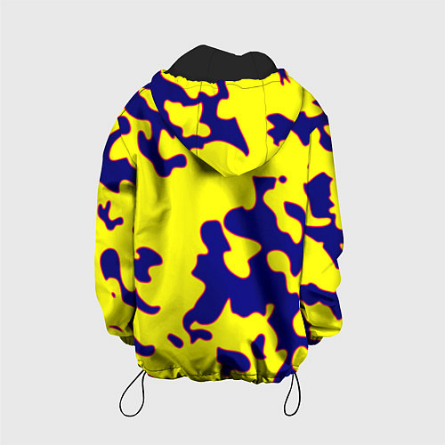 Детская куртка Российская империя камуфляж желтый / 3D-Черный – фото 2