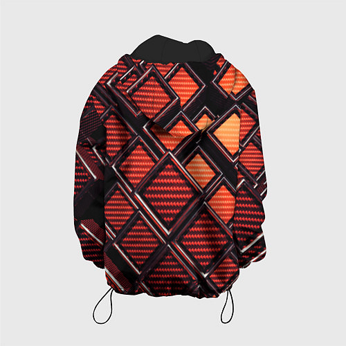 Детская куртка Геометрия карбон / 3D-Черный – фото 2