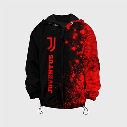 Куртка с капюшоном детская Juventus - red gradient по-вертикали, цвет: 3D-черный