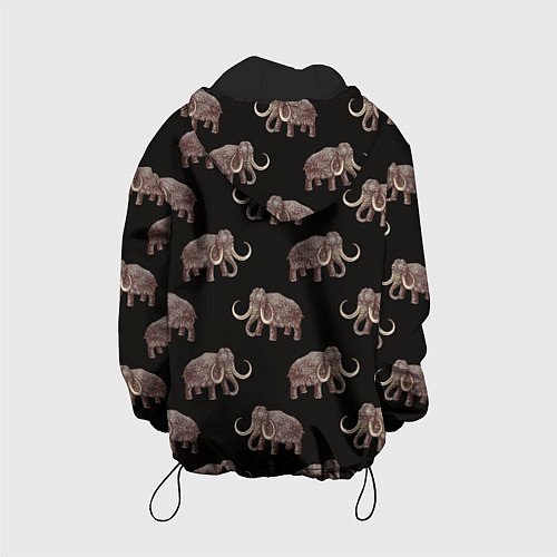Детская куртка Мамонтовый паттерн / 3D-Черный – фото 2