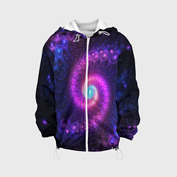 Детская куртка Фрактальный неон