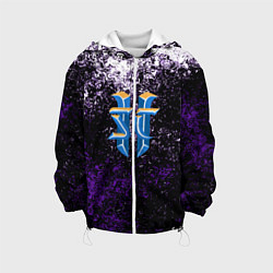 Куртка с капюшоном детская Starcraft брызги красок, цвет: 3D-белый