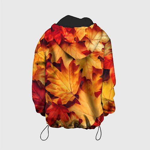 Детская куртка Осенние кленовые листья / 3D-Черный – фото 2