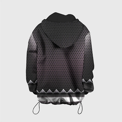 Детская куртка Mercedes benz carbon steel / 3D-Черный – фото 2