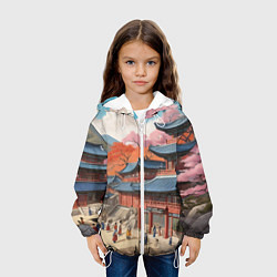 Куртка с капюшоном детская Чосон иллюстрация, цвет: 3D-белый — фото 2