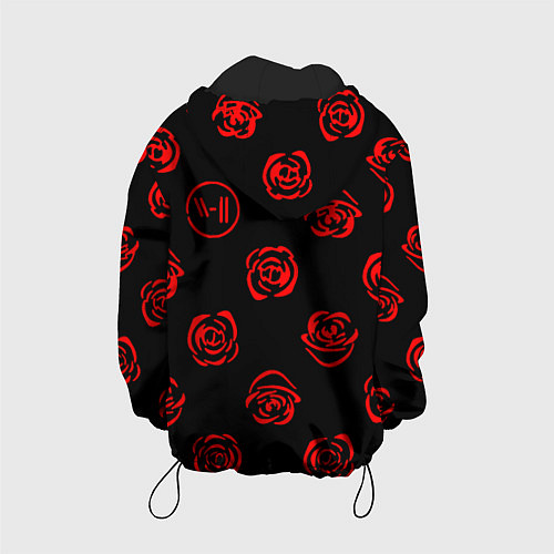 Детская куртка Twenty one pilots rose pattern / 3D-Черный – фото 2