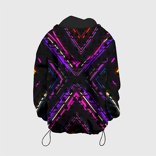 Детская куртка Marshmello geometry neon / 3D-Черный – фото 2