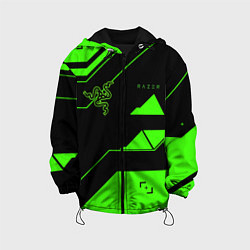 Куртка с капюшоном детская Razer geometry game, цвет: 3D-черный