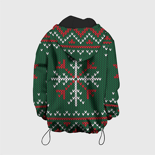 Детская куртка Knitted Snowflake Pattern / 3D-Черный – фото 2