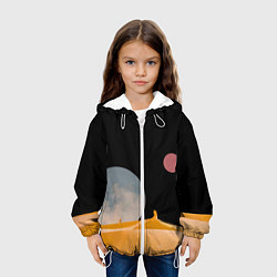 Куртка с капюшоном детская Arrakis sandworm Dune, цвет: 3D-белый — фото 2