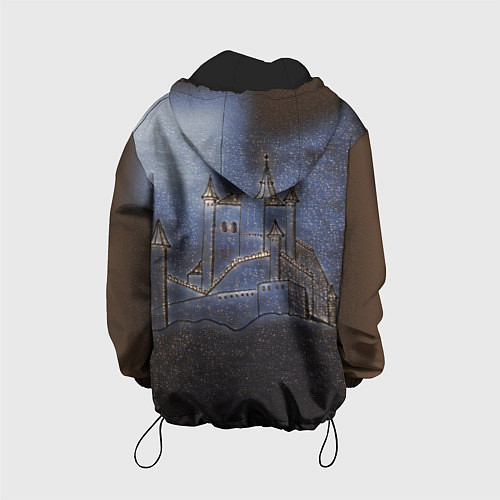 Детская куртка Замок принцессы / 3D-Черный – фото 2