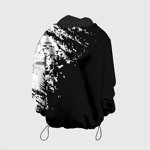 Детская куртка Portal краски черно белый / 3D-Черный – фото 2