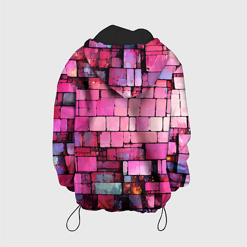 Детская куртка Pink bricks / 3D-Черный – фото 2