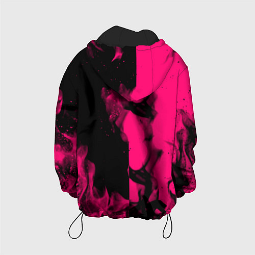 Детская куртка Monster energy fire pink / 3D-Черный – фото 2