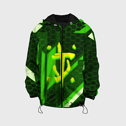 Детская куртка Doom geometry green