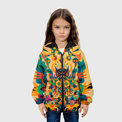 Куртка с капюшоном детская Китайский монстр, цвет: 3D-черный — фото 2