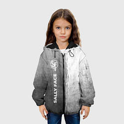 Куртка с капюшоном детская Sally Face - grey gradient по-вертикали, цвет: 3D-черный — фото 2