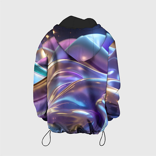 Детская куртка Волны космические / 3D-Черный – фото 2