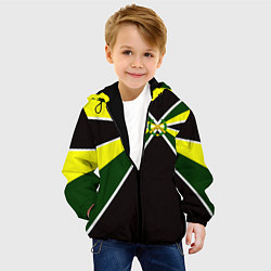 Куртка с капюшоном детская Мотострелковые войска: лавры, цвет: 3D-черный — фото 2