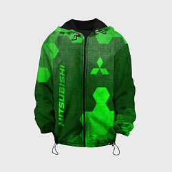 Детская куртка Mitsubishi - green gradient вертикально