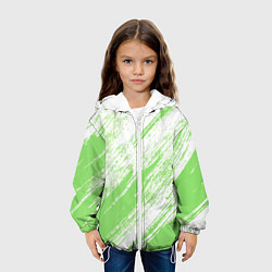 Куртка с капюшоном детская Light green, цвет: 3D-белый — фото 2