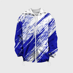 Детская куртка The color is white and blue