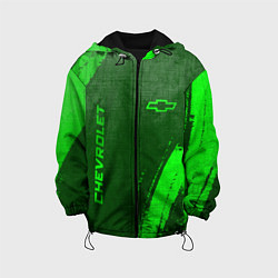 Детская куртка Chevrolet - green gradient вертикально
