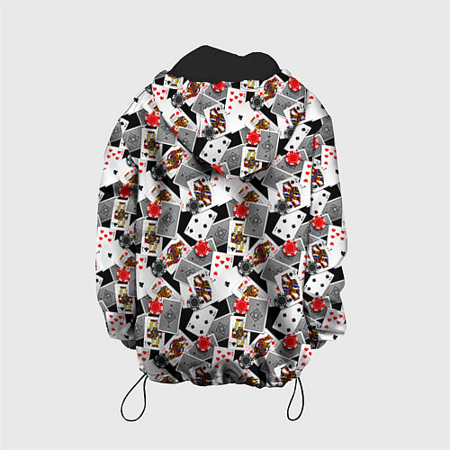 Детская куртка Карты и фишки / 3D-Черный – фото 2