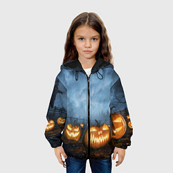 Куртка с капюшоном детская Костюмы для halloween, цвет: 3D-черный — фото 2