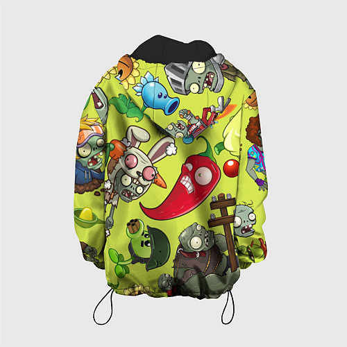 Детская куртка Растения против зомби с героями / 3D-Черный – фото 2