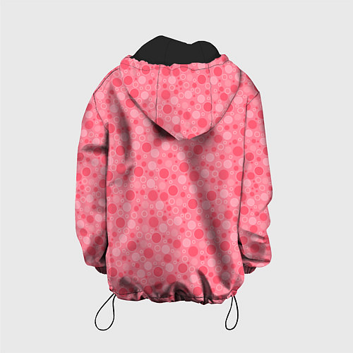 Детская куртка Красные коралловые пузыри / 3D-Черный – фото 2