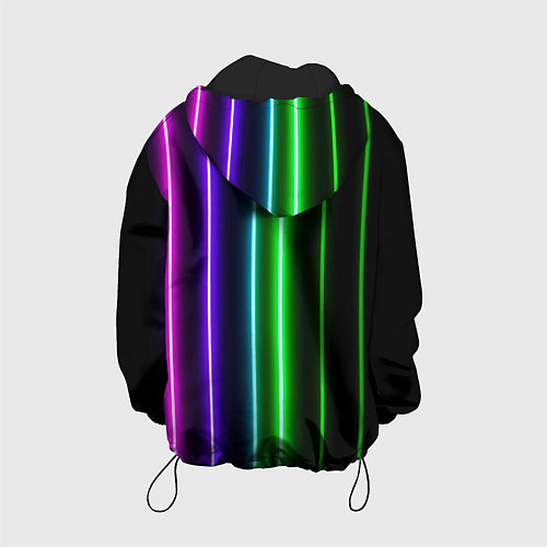 Детская куртка Neon lines / 3D-Черный – фото 2