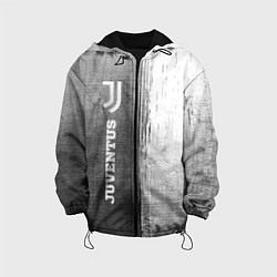 Куртка с капюшоном детская Juventus - grey gradient по-вертикали, цвет: 3D-черный