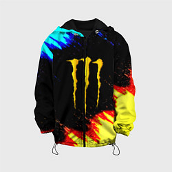 Детская куртка Monster energy огненные краски
