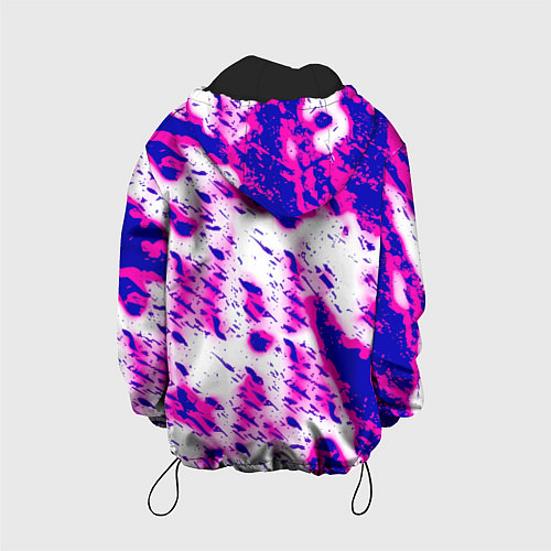 Детская куртка Monster energy краски гранж / 3D-Черный – фото 2