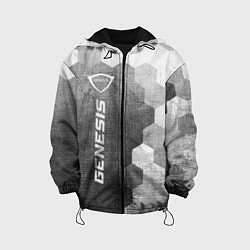 Куртка с капюшоном детская Genesis - grey gradient по-вертикали, цвет: 3D-черный