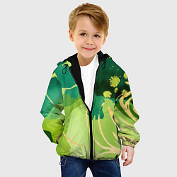 Куртка с капюшоном детская Вдохновленный природой, цвет: 3D-черный — фото 2