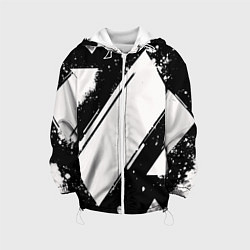 Детская куртка Color black white