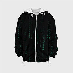 Детская куртка Color black turquoise