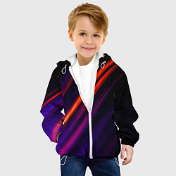 Куртка с капюшоном детская Multicolored, цвет: 3D-белый — фото 2