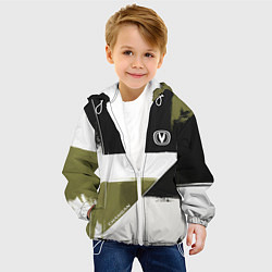 Куртка с капюшоном детская Changan логотип, цвет: 3D-белый — фото 2