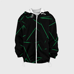 Детская куртка Color light green line